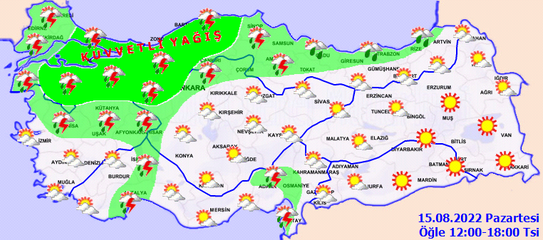 Meteoroloji'den 17 ile 'sarı' uyarı: Sel, dolu ve kuvvetli rüzgar bekleniyor! 5