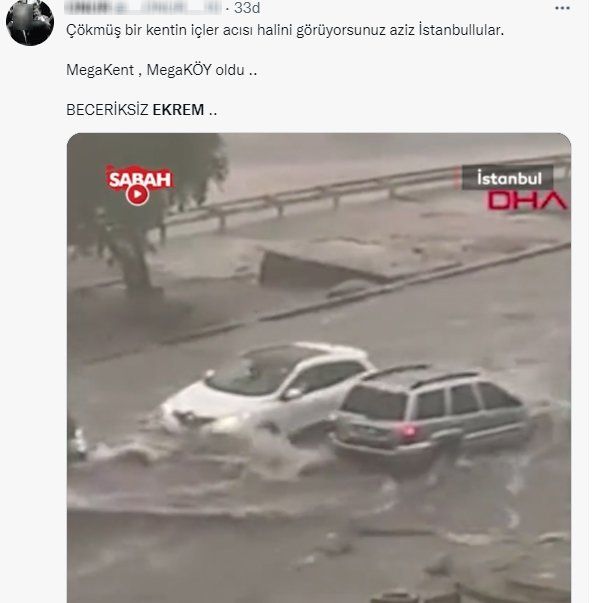 Sel felaketinde yine Ekrem İmamoğlu gündemde!  'Sorunu çözdük' dediği yerleri sel aldı 9
