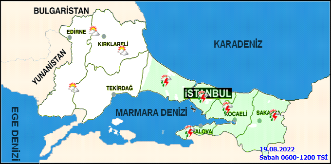 İstanbul için sağanak yağış uyarısı! İstanbul hava durumu 19 Ağustos Cuma 2