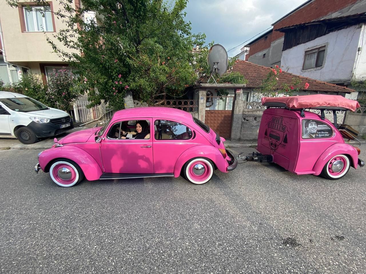 Doğa ve klasik araç tutkusu bunu da yaptırdı! Onunkisi 'Pembe Aşk' 4