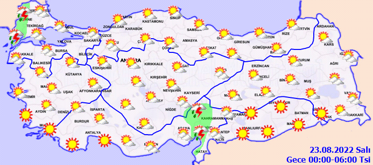 Meteoroloji Genel Müdürlüğü uyardı, pek çok ilde yağış bekleniyor! 22 Ağustos Pazartesi hava durumu tahminleri 4