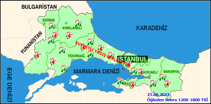 İstanbul’da yarın kuvvetli yağış bekleniyor! Ani sel ve su baskınlarına dikkat! 2