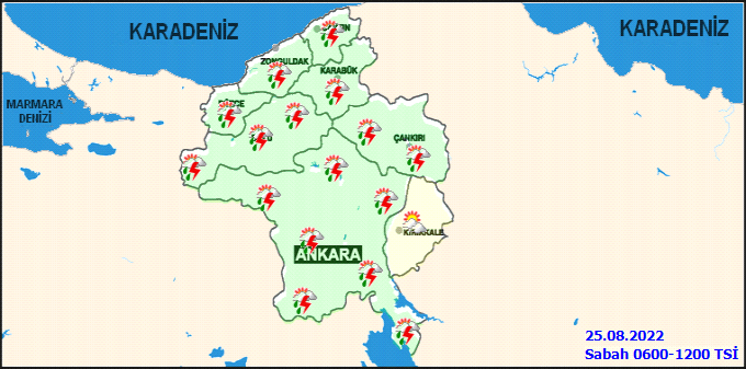 Meteoroloji bildirdi! Ankara’da yarın sağanak yağış bekleniyor 1