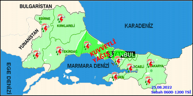 İstanbullular dikkat! Meteoroloji kuvvetli yağış uyarısı yaptı 1