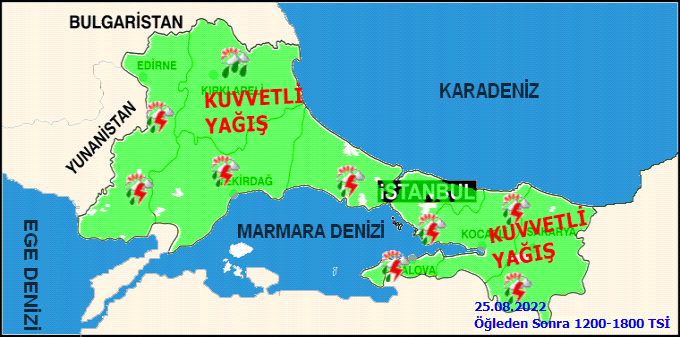 İstanbullular dikkat! Meteoroloji kuvvetli yağış uyarısı yaptı 2