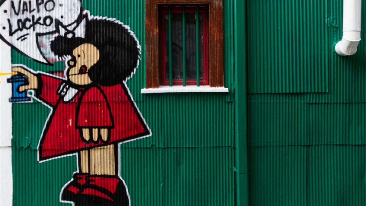 Şili’nin Valparaiso şehrinde sanat sokaklara yansıdı 1
