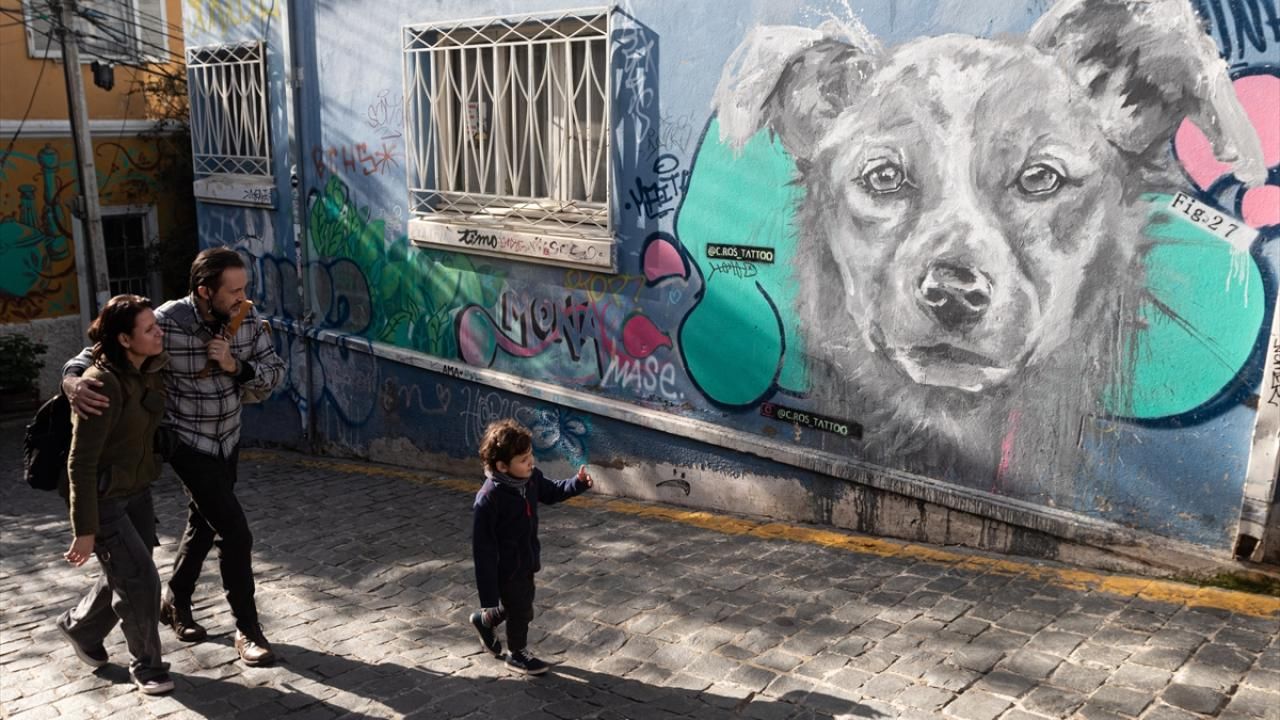 Şili’nin Valparaiso şehrinde sanat sokaklara yansıdı 5