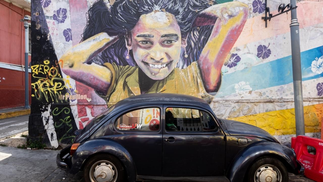 Şili’nin Valparaiso şehrinde sanat sokaklara yansıdı 7