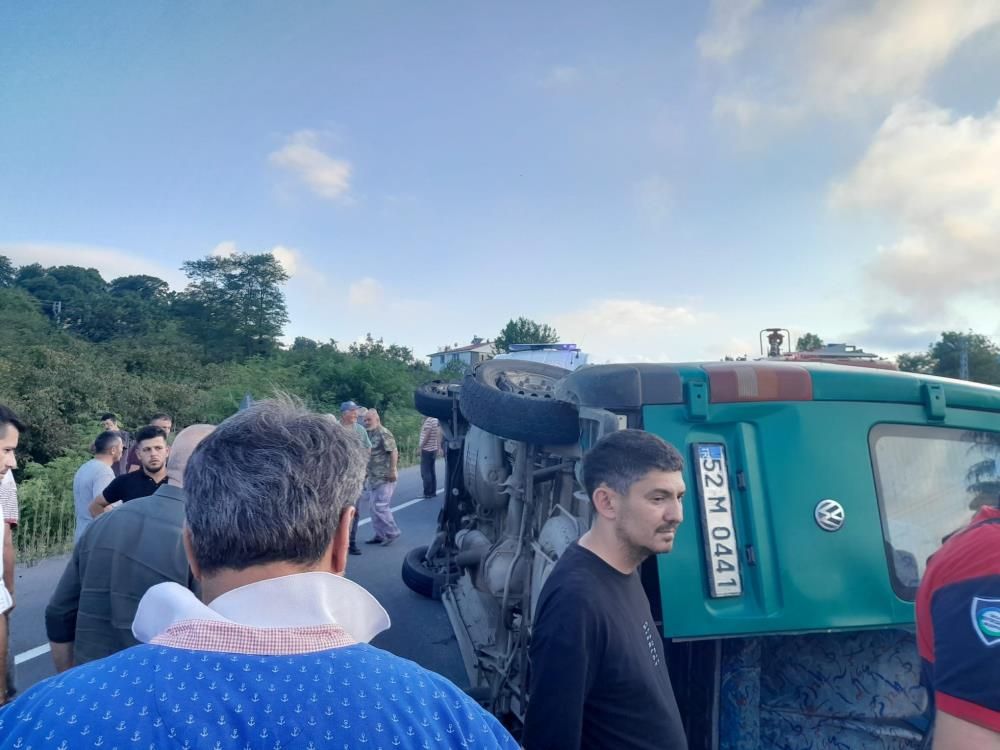 Ordu'da trafik kazası: Çok sayıda yaralı var! 1