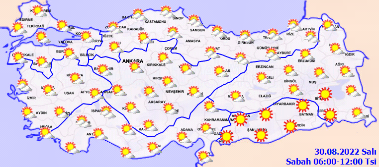 Meteoroloji yağışlar geri geliyor dedi! İşte Türkiye geneli hava durumu 30 Ağustos Salı 1