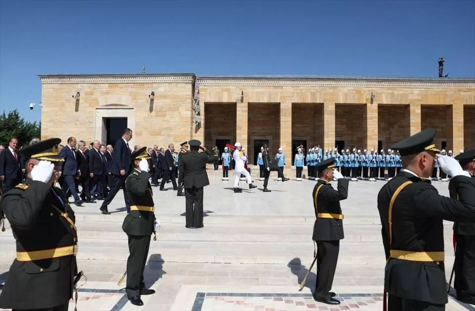 Cumhurbaşkanı Erdoğan ve devlet erkanı Anıtkabir'de! İşte önemli anlar... 48