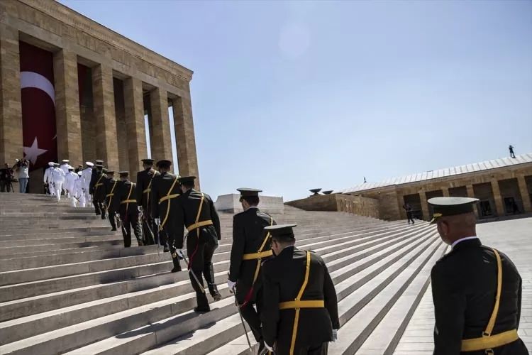 Cumhurbaşkanı Erdoğan ve devlet erkanı Anıtkabir'de! İşte önemli anlar... 35