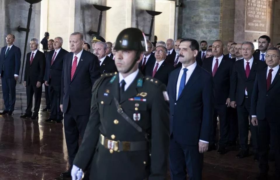 Cumhurbaşkanı Erdoğan ve devlet erkanı Anıtkabir'de! İşte önemli anlar... 30