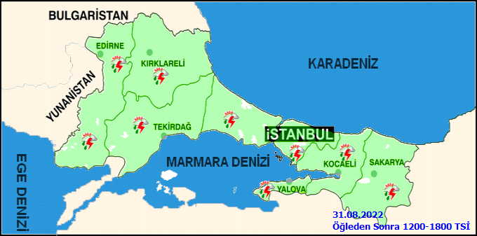 Meteoroloji İstanbulluları uyardı ve saat verdi! Yarınki İstanbul hava durumu 31 Ağustos Çarşamba 2