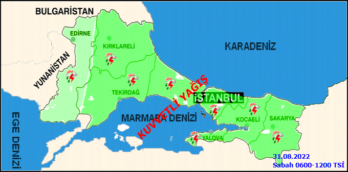 Meteoroloji İstanbulluları uyardı ve saat verdi! Yarınki İstanbul hava durumu 31 Ağustos Çarşamba 1