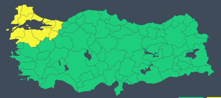 Meteoroloji İstanbul dahil 11 il için ''sarı'' kodlu uyarı verdi ve tek tek uyardı! Türkiye geneli hava durumu 31 Ağustos 1