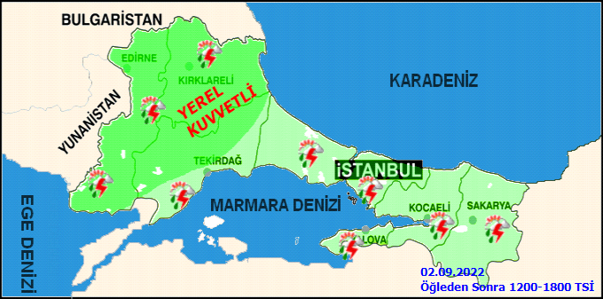 Meteoroloji açıkladı, İstanbul’da yağışlar devam edecek! İstanbul hava durumu 2 Eylül Cuma! 2