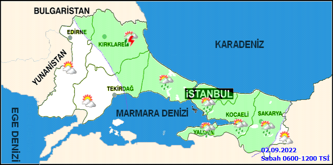 Meteoroloji açıkladı, İstanbul’da yağışlar devam edecek! İstanbul hava durumu 2 Eylül Cuma! 1
