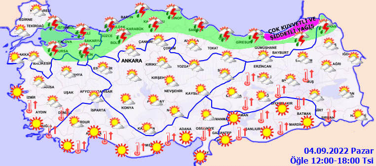Meteoroloji’den sarı ve turuncu kodlu uyarı: Kuvvetli ve şiddetli yağış geliyor! 4