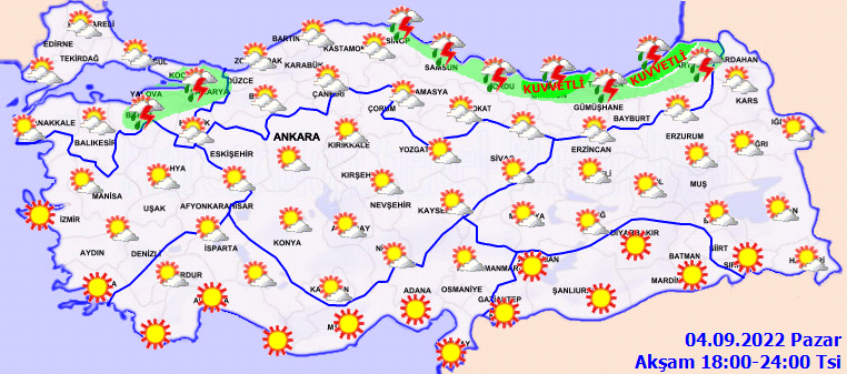 Meteoroloji’den sarı ve turuncu kodlu uyarı: Kuvvetli ve şiddetli yağış geliyor! 5