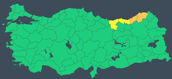 Meteoroloji’den sarı ve turuncu kodlu uyarı: Kuvvetli ve şiddetli yağış geliyor! 2