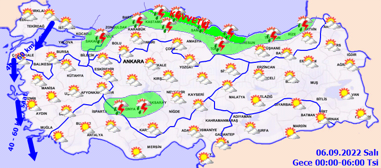 Meteoroloji'den 8 ile sarı ve turuncu kodlu uyarı: Sonbahar tam anlamıyla geldi... Gün boyu sağanak etkili olacak... 6