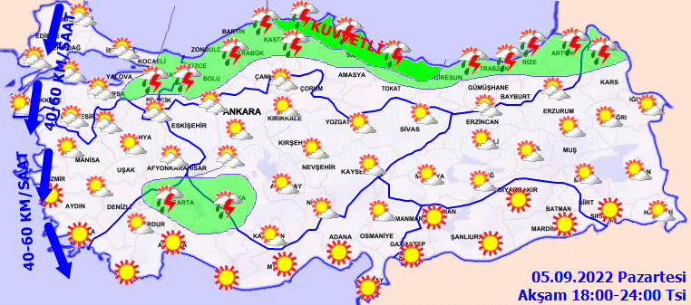 Meteoroloji'den 8 ile sarı ve turuncu kodlu uyarı: Sonbahar tam anlamıyla geldi... Gün boyu sağanak etkili olacak... 5