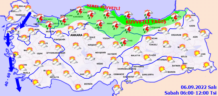 Meteoroloji'den 6 ile 'sarı' 2 ile 'turuncu' kodlu uyarı: Dikkatli ve tedbirli olun! 3