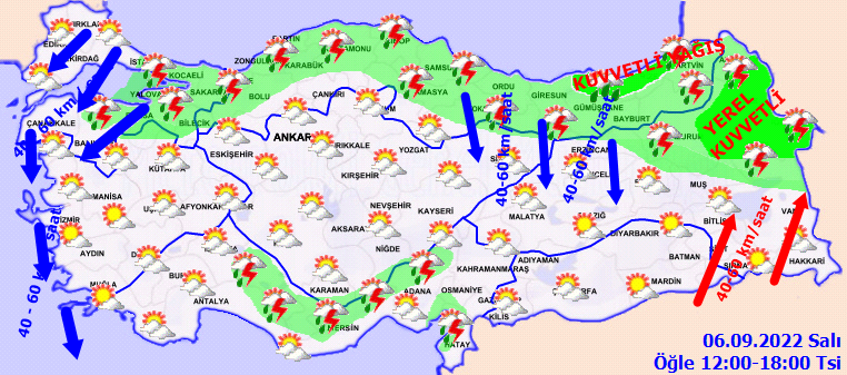 Meteoroloji'den 6 ile 'sarı' 2 ile 'turuncu' kodlu uyarı: Dikkatli ve tedbirli olun! 4