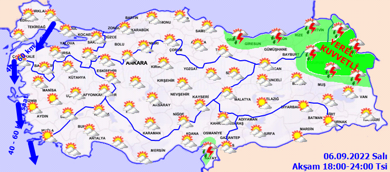Meteoroloji'den 6 ile 'sarı' 2 ile 'turuncu' kodlu uyarı: Dikkatli ve tedbirli olun! 5