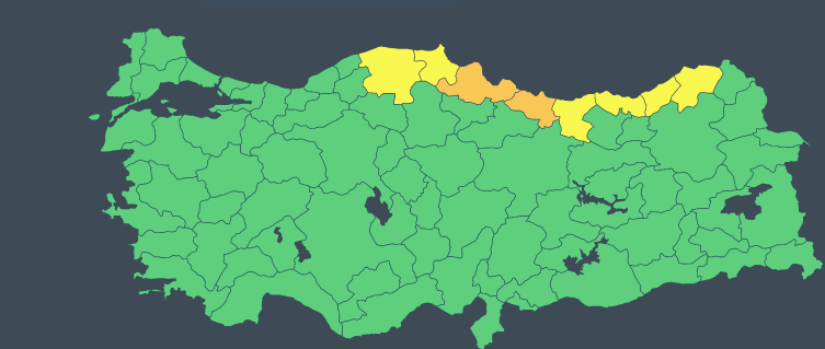 Meteoroloji'den 6 ile 'sarı' 2 ile 'turuncu' kodlu uyarı: Dikkatli ve tedbirli olun! 2