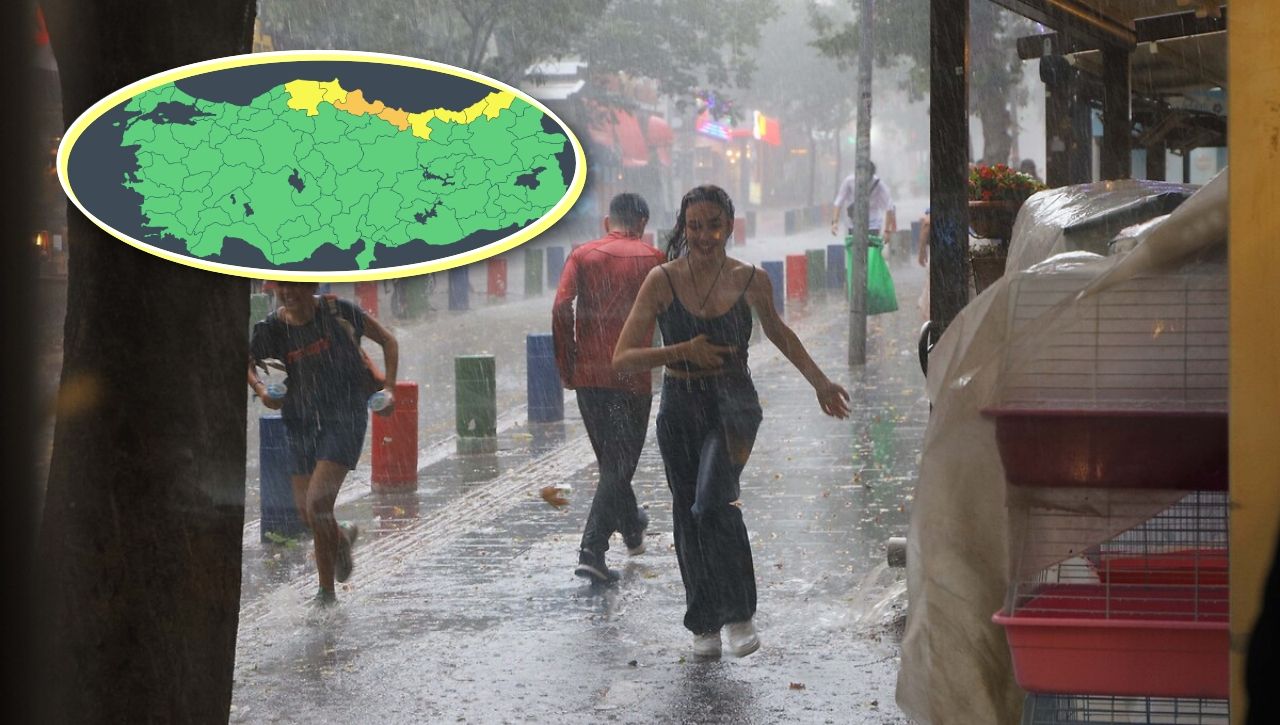 Meteoroloji'den 6 ile 'sarı' 2 ile 'turuncu' kodlu uyarı: Dikkatli ve tedbirli olun! 1
