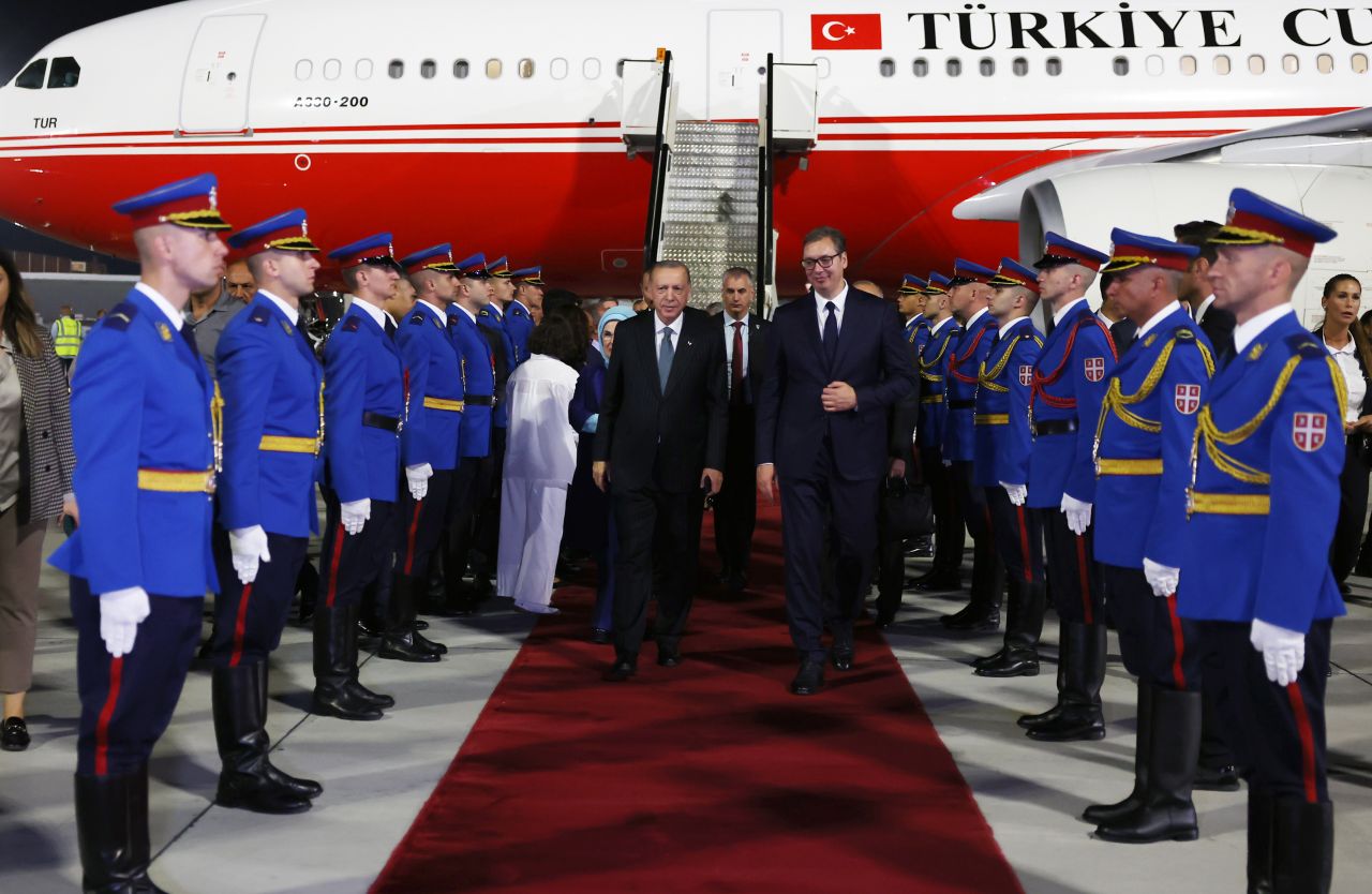 Cumhurbaşkanı Erdoğan, Balkan turunun ikinci durağı Sırbistan'da! 3
