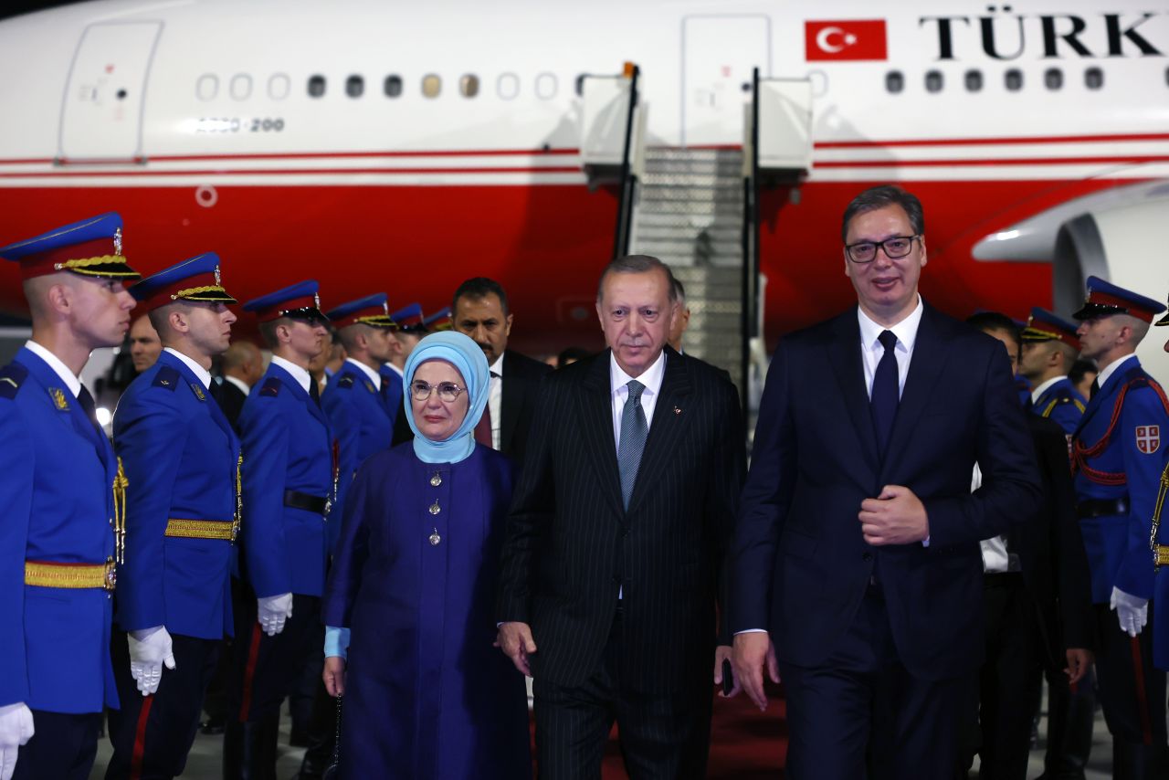 Cumhurbaşkanı Erdoğan, Balkan turunun ikinci durağı Sırbistan'da! 4