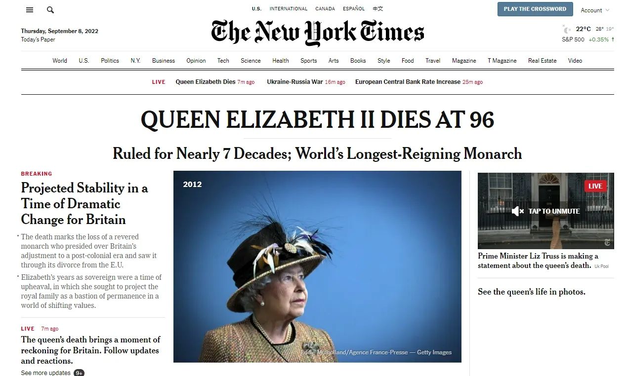 70 yıllık hükümdarlığı sona eren Kraliçe Elizabeth’in ölümü dünya basınında! 'İyi Geceler Hanımefendi' 12