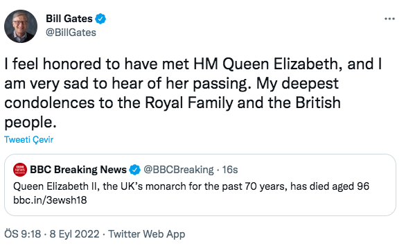 Ünlü isimlerden Kraliçe Elizabeth'e veda mesajları 20