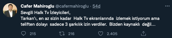 Tarkan'ın konserini 'telif' nedeniyle yarıda kesen Halk TV'ye tepki yağdı 7
