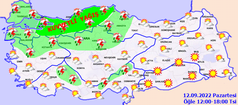 Meteoroloji İstanbul dahil birçok ile kuvvetli yağış uyarısı yaptı! İşte yarın kuvvetli yağışın etkili olacağı o iller… 4