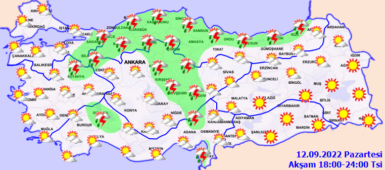 Meteoroloji’den İstanbul dahil 17 ile sarı kodlu uyarı: Yıldırım düşmesi ve dolu yağışı yaşanabilir! 4