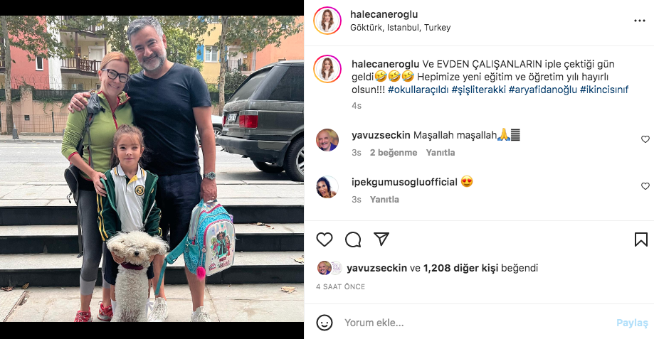İlk ders zili çaldı, ünlü isimlerin okul heyecanı başladı 11