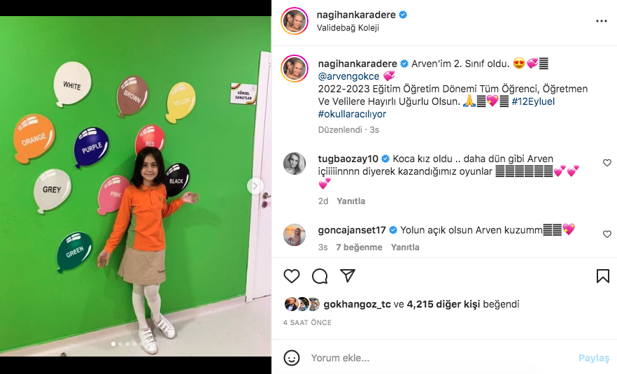 İlk ders zili çaldı, ünlü isimlerin okul heyecanı başladı 4