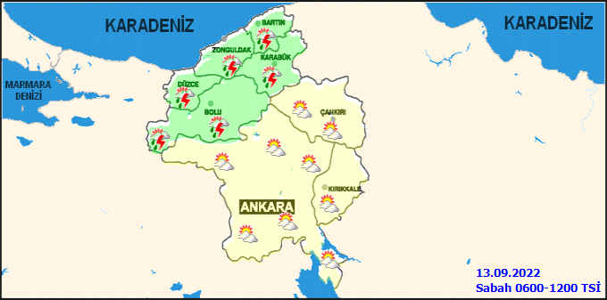 Ankara’da hava sıcaklıkları düşüyor! İşte 13 Eylül Ankara hava durumu 2