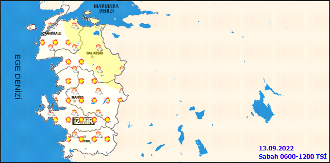 İzmirliler güne böyle uyanacak…İşte 13 Eylül İzmir hava durumu 2