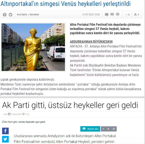 AK Parti hepsini toplamıştı: CHP çıplak heykelleri geri getirdi 4
