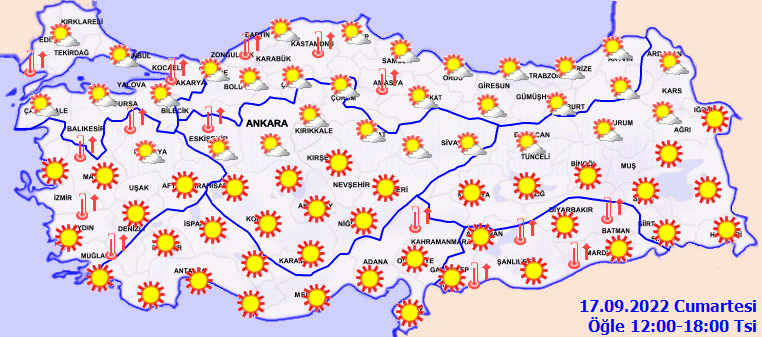 Sıcak havalar tüm yurdu etkisi altına aldı! İşte 17 Eylül yurt geneli hava durumu 3