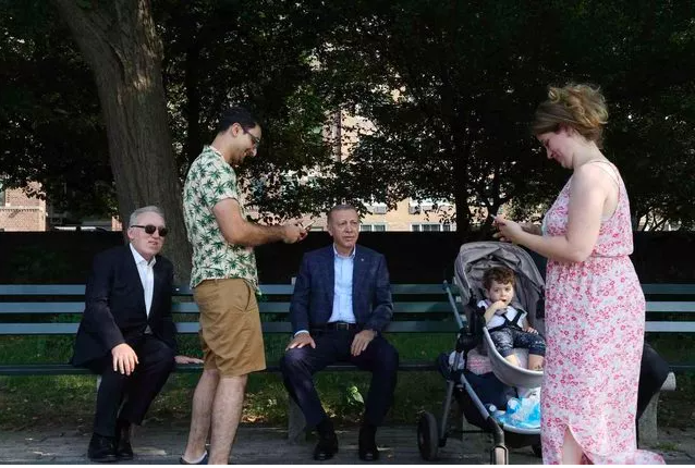 Cumhurbaşkanı Erdoğan New York'ta: Central Park'ta yürüyüş yaptı, ABD'liler ile sohbet etti 2