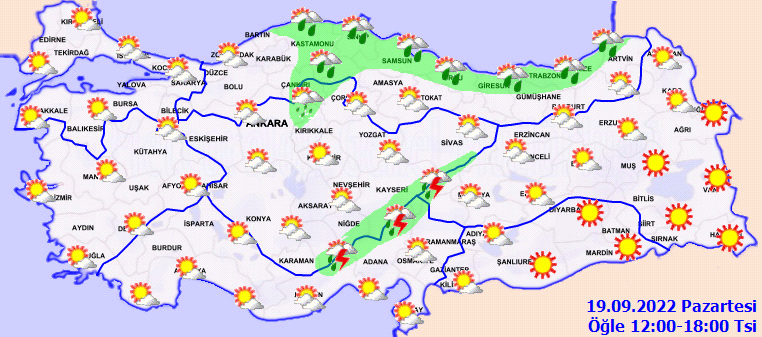 Meteoroloji kuvvetli rüzgar ve sağanak yağış uyarısı yaptı! İşte il il hava durumu... 3