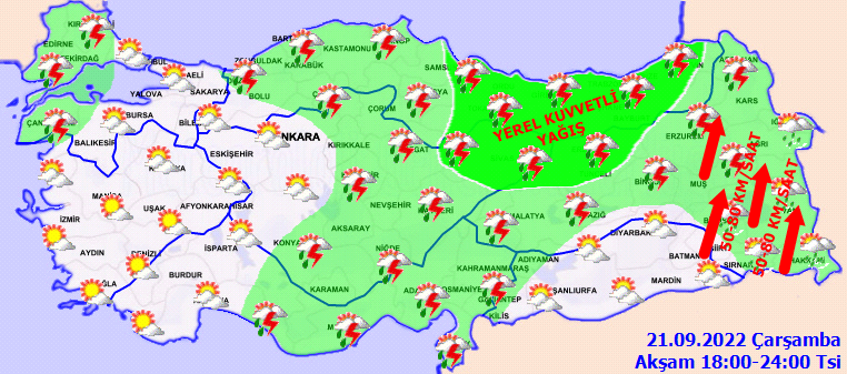 Meteoroloji'den yurt geneline kuvvetli yağış uyarısı! 4 gün boyunca sürecek... 6