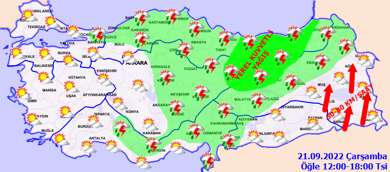 Meteoroloji’den 17 ile sarı kodlu uyarı: Kuvvetli yağış ve rüzgar bekleniyor, 4 gün tedbirli olun! 3