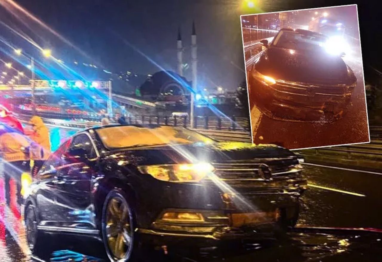 AK Parti Trabzon Milletvekili Salih Cora trafik kazası geçirdi! Aracı savrulup kaldırıma çarptı! 1